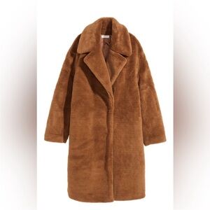 Women's Brown Faux Fur Coat